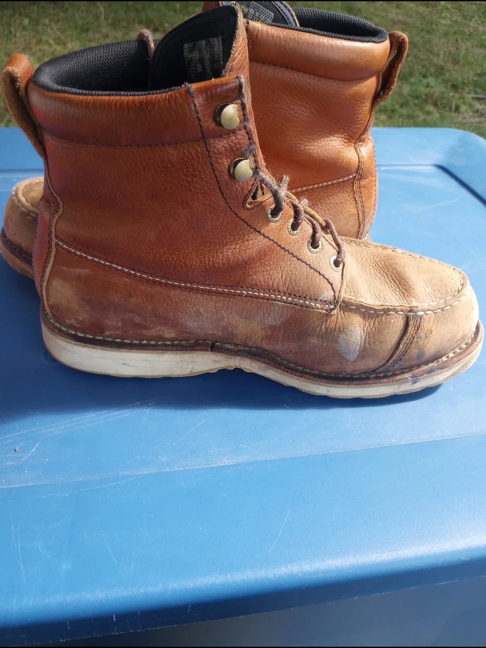 Irish Setter 838 Brown Leather Lace-Up Work Boots Size 9.5D